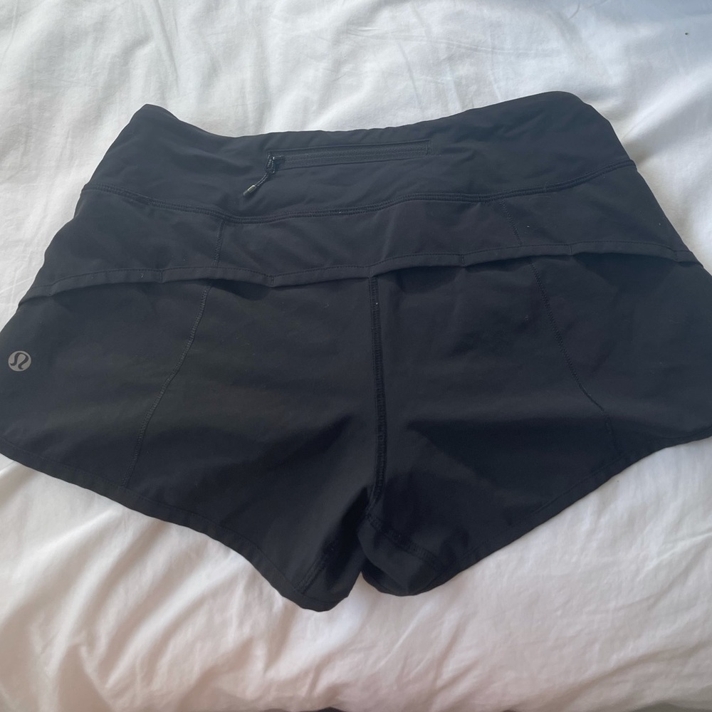 Lululemon Black Speed Up Short Size 4